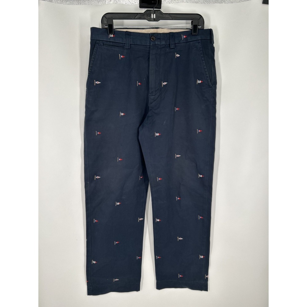 Polo Ralph Lauren Chino Pants Men 34x30 All Over Print AOP Nautical Slash Pocket